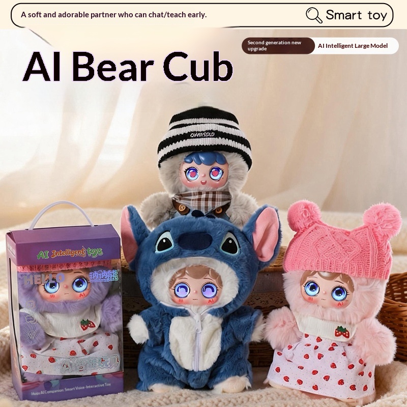 Kids Education Toy - Brinquedo de Pelúcia AI Bear, Companheiro