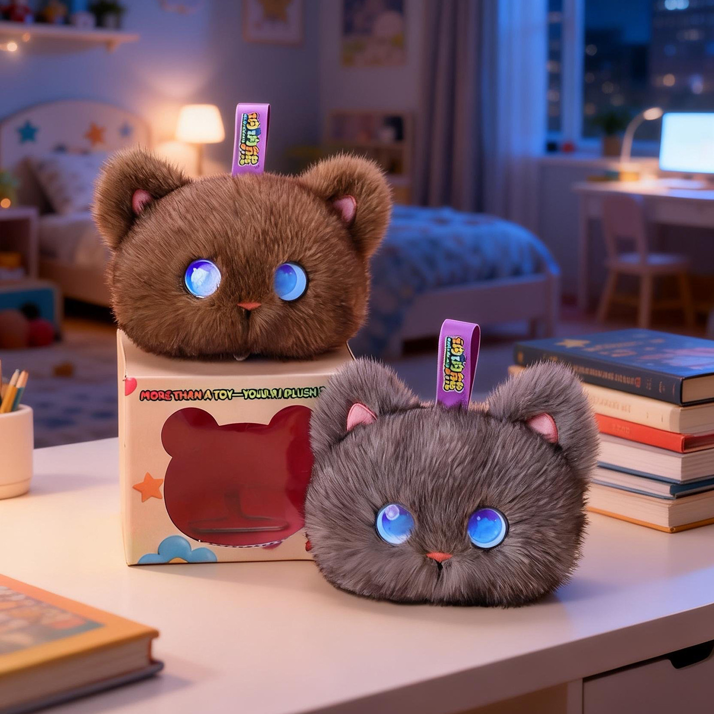 Kids Education Toy - Brinquedo Interativo de Gato de Pelúcia