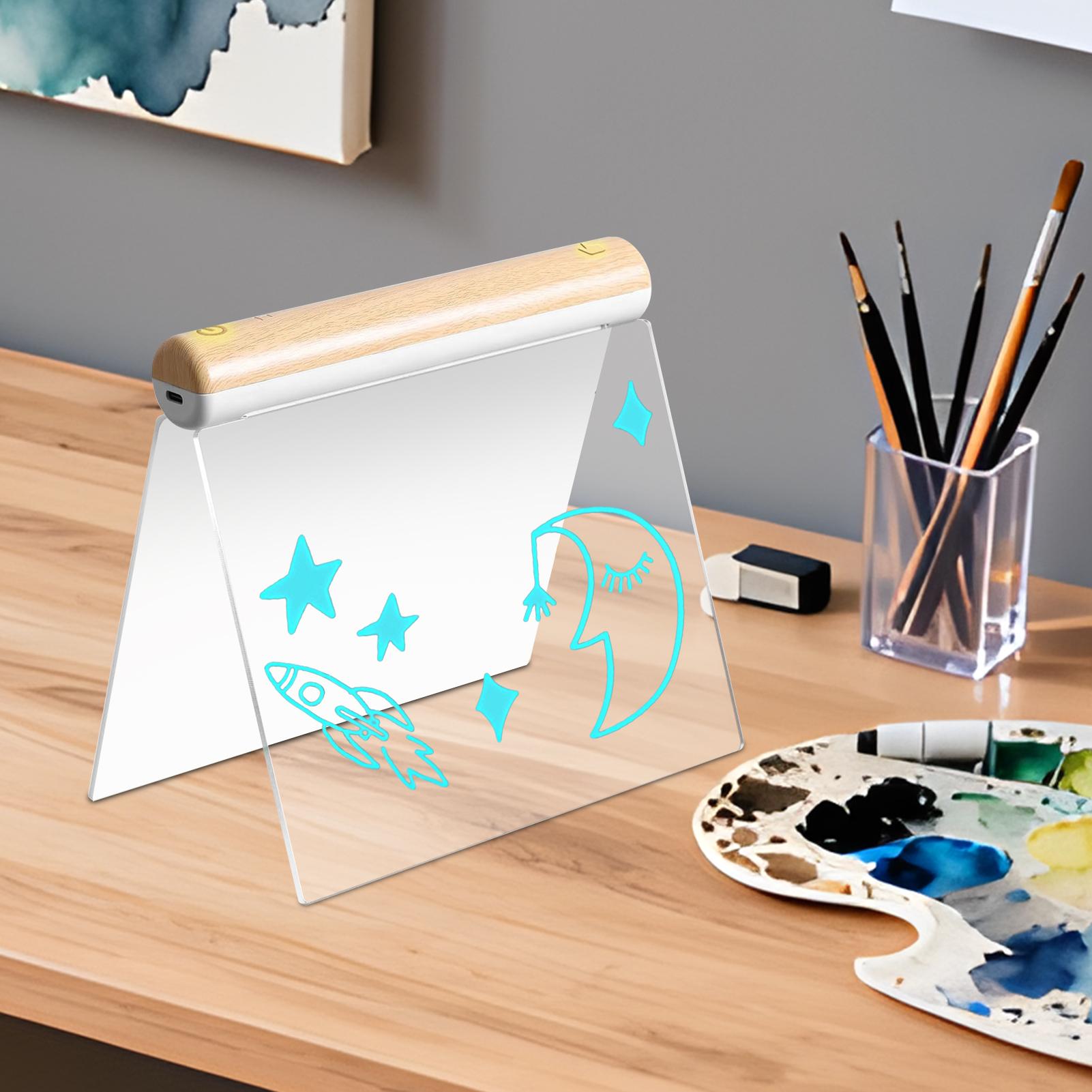 Kids Education Plan - Prancheta de desenho led apagável a