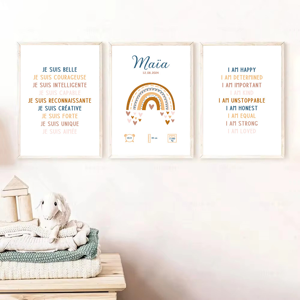 Kids Education Name - Custom Baby Name Birth Poster, Cotações