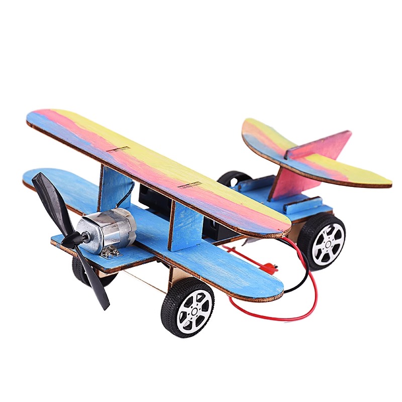 Kingdom Kids Education - Kit de modelo biplano elétrico de