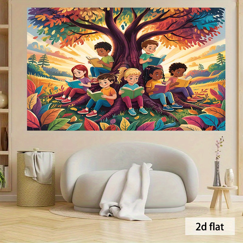 Tapeçaria 2D Plana, Ilustração - Kids Education Nursery avaliação e preço