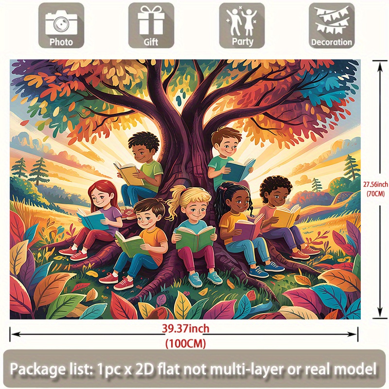 Tapeçaria 2D Plana, Ilustração - Kids Education Nursery avaliação e preço
