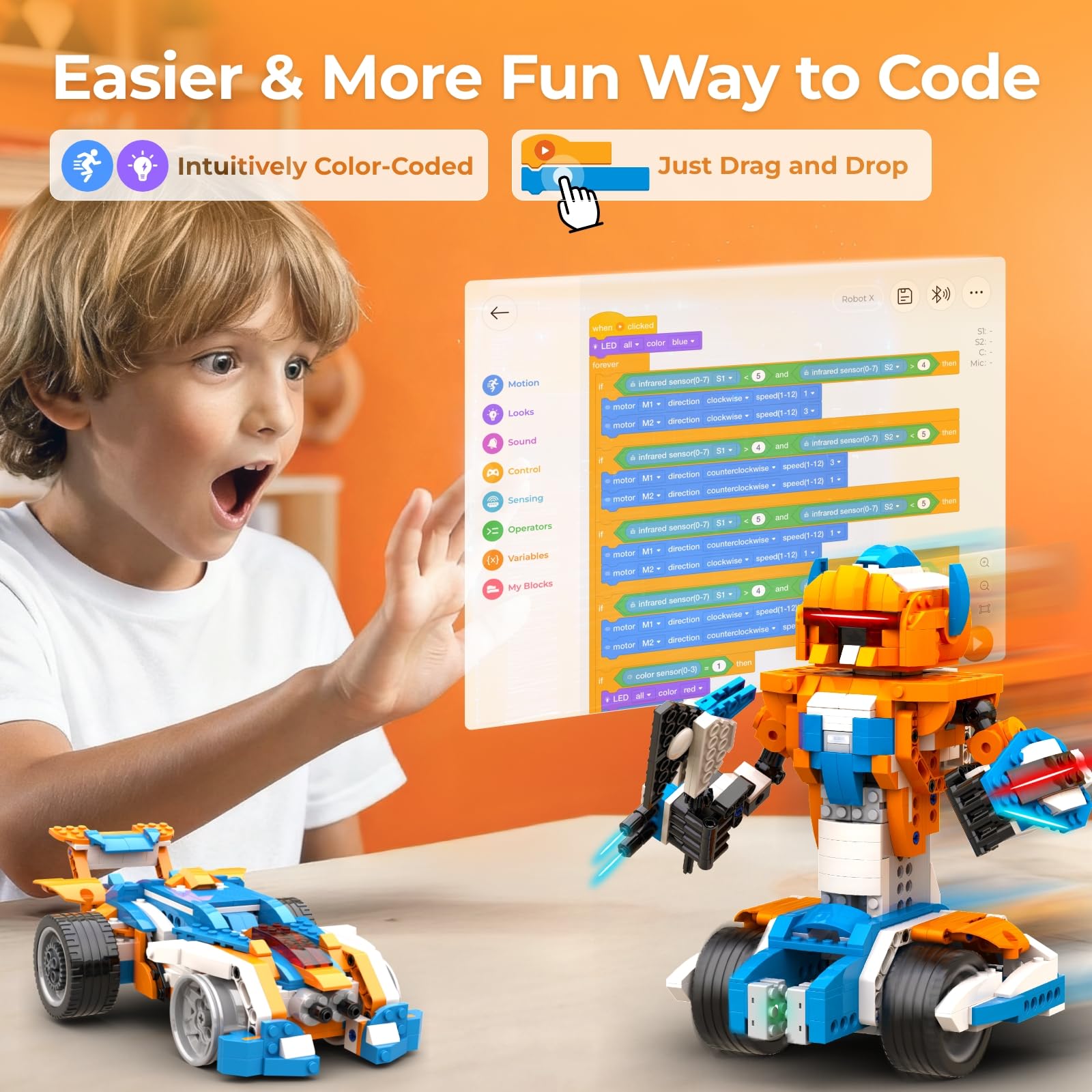Kit de Construção Apitor Robot - Kids Education Free App avaliação e preço
