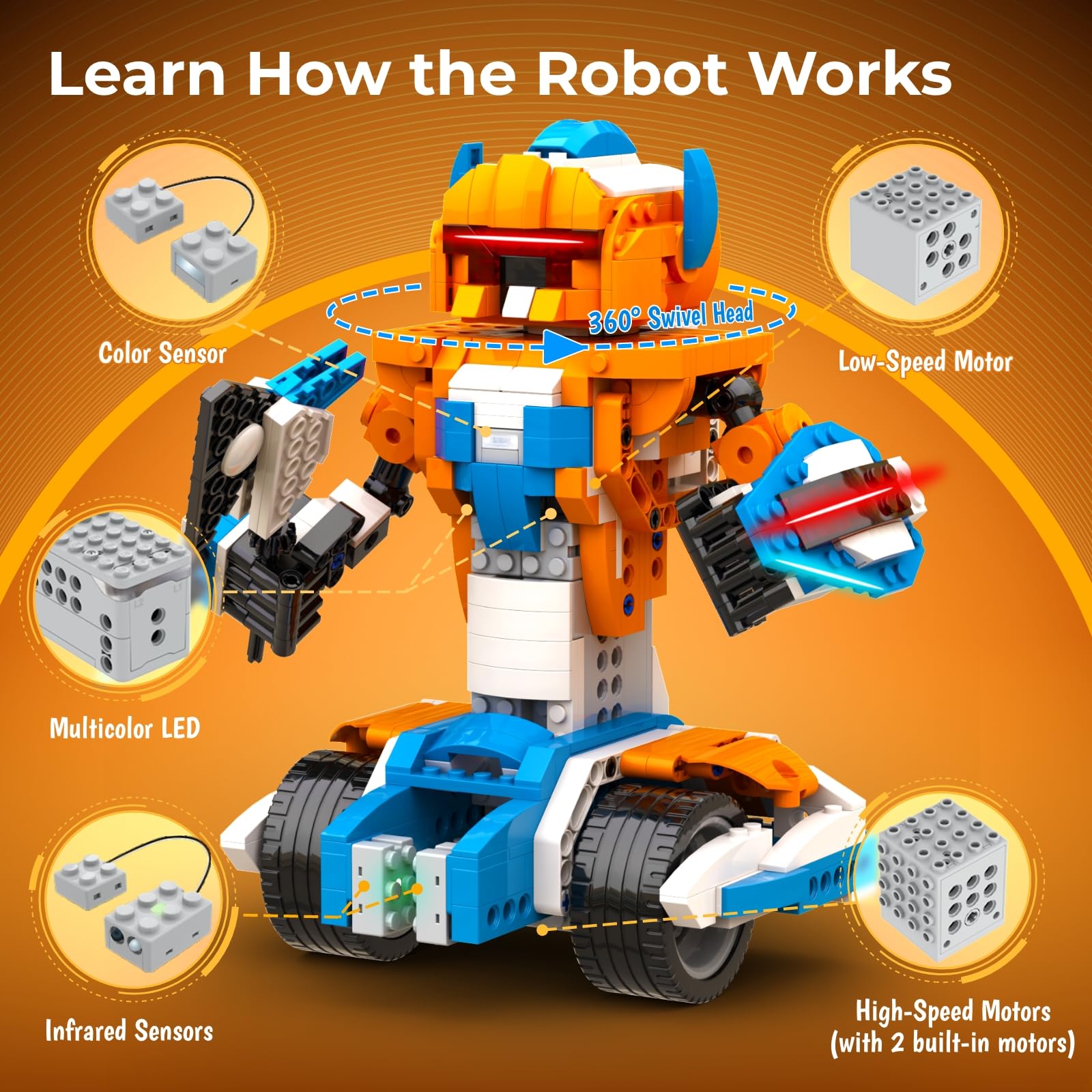Kit de Construção Apitor Robot - Kids Education Free App avaliação e preço