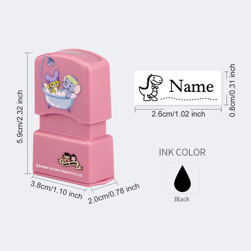 Carimbo personalizado com nome - Kids Education Name avaliação e preço