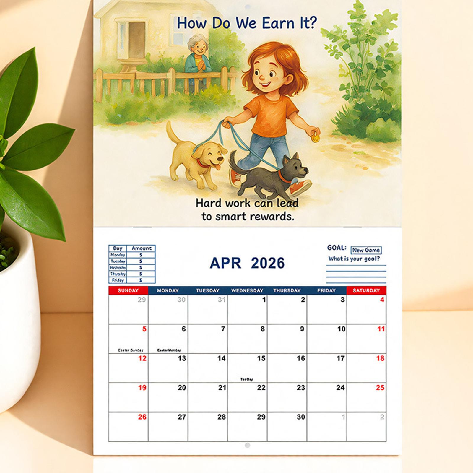Placa de calendário para crian - Kids Education Plan avaliação e preço