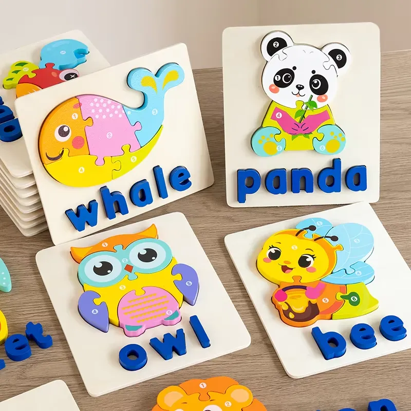 Quebra-Cabeça 3D de Animais e  - Kids Education Board avaliação e preço