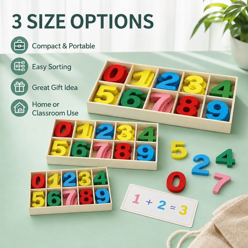 Conjunto de Números de Madeira - Kids Education Name avaliação e preço