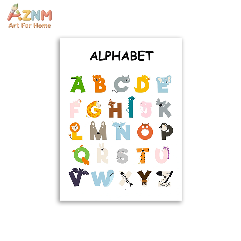 AZNM Quadro de Parede Educacio - Kids Education Nursery avaliação e preço