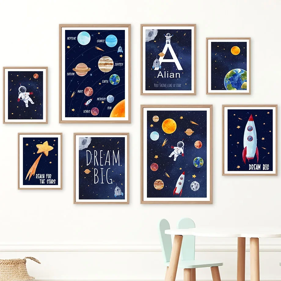 Pintura em tela 1 unidade, nom - Kids Education Name avaliação e preço