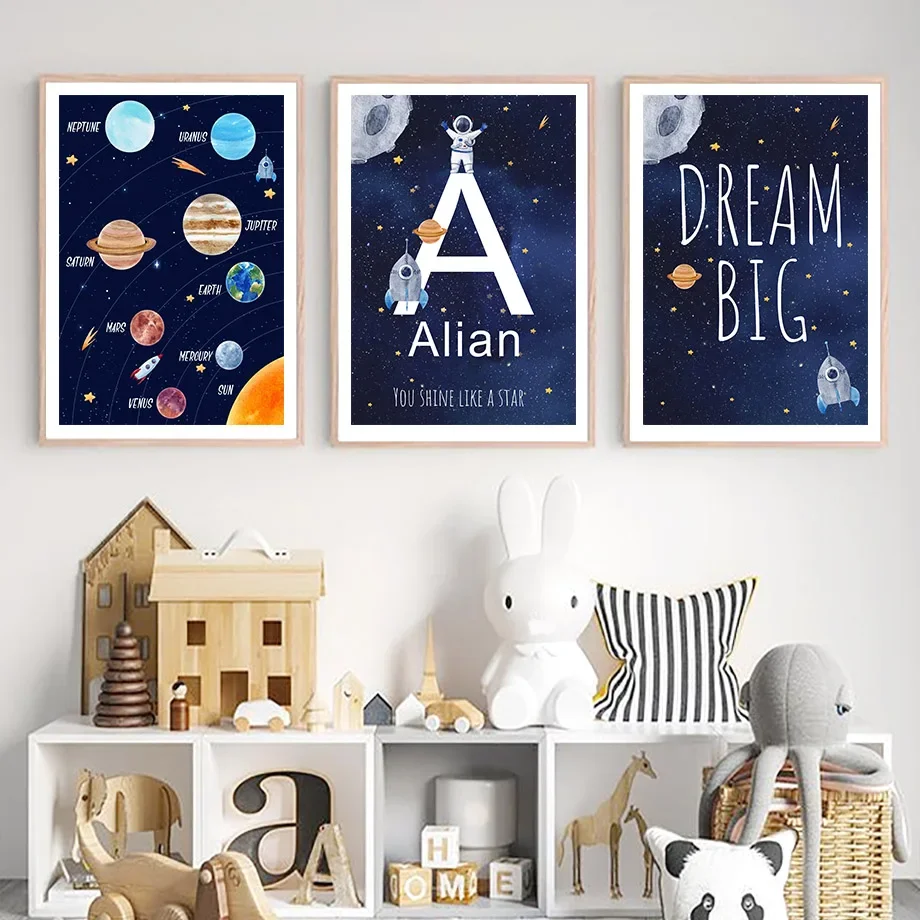 Pintura em tela 1 unidade, nom - Kids Education Name avaliação e preço